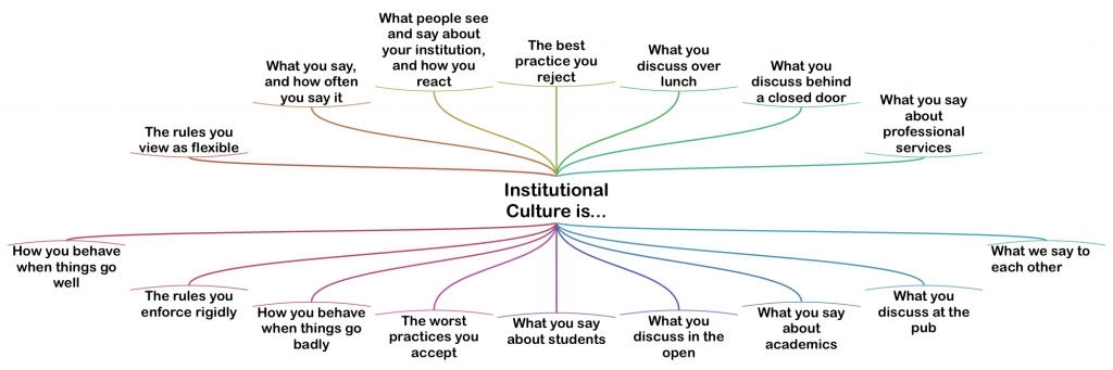 Institutional Culture is... Diagram