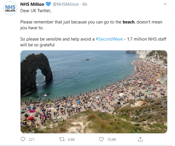 Image of packed beach